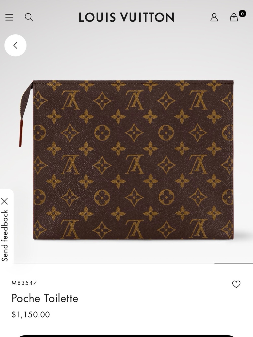Louis Vuitton Brown Monogram Toillete 26